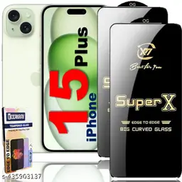 SuperX Tempered Glass Screen Protectors Compatible for Apple iPhone 15 - Image 3